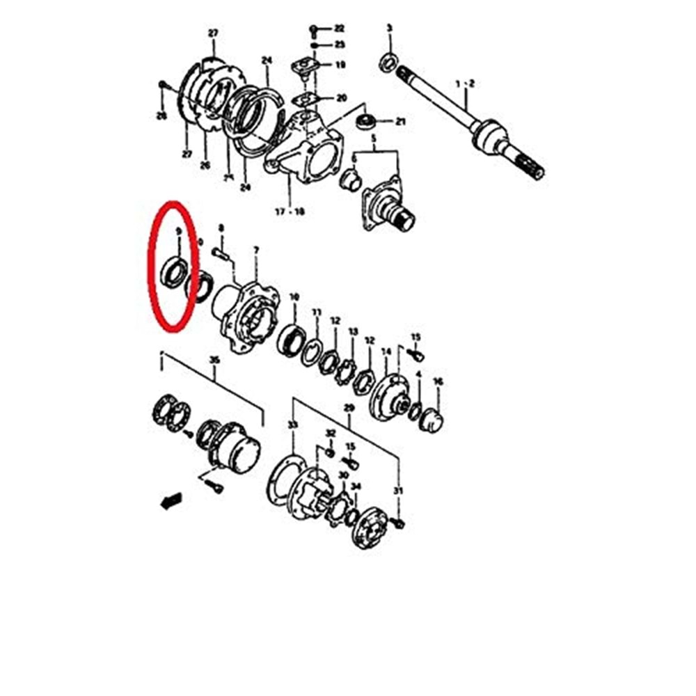 Suzuki Samurai Sj413 Ön Teker Aks YAĞ KEÇESİ