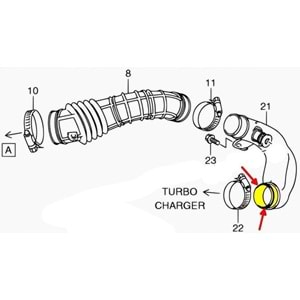 Suzuki Grand Vitara 1.9 ddis 06-12 Turbo Emiş Borusu