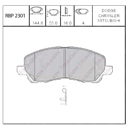 Mitsubishi LANCER 03- ASX 10- OUTLANDER 03-06 Ön Fren Balatası