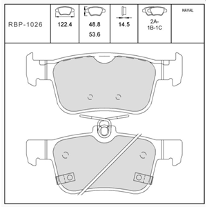 Honda Civic 2016-2022 Civic 2022 ARKA FREN BALATASI