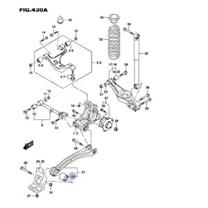 SUZUKİ GRAND VİTARA 06-14 ARKA ALT SALINCAK BURÇU