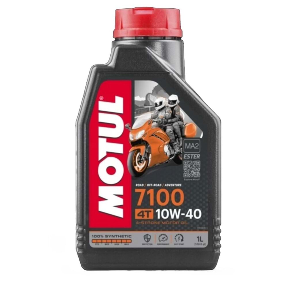 Motul 10w40 1L. Motorsiklet Yağı 7100 Yeni Üretim
