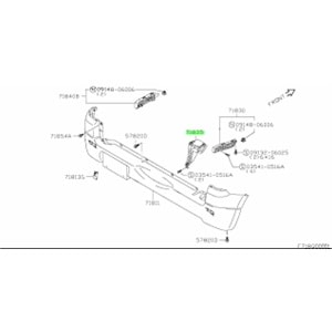 Suzuki Grand Vitara 06-12 1.6 Arka Tampon Alt Ayağı Braketi Sağ