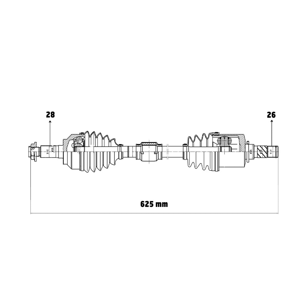 Mazda 3 BK12 AT 03-06 3 BL 1.6 MZR DZL MT 09-14 Sol ÖN Aks Komple
