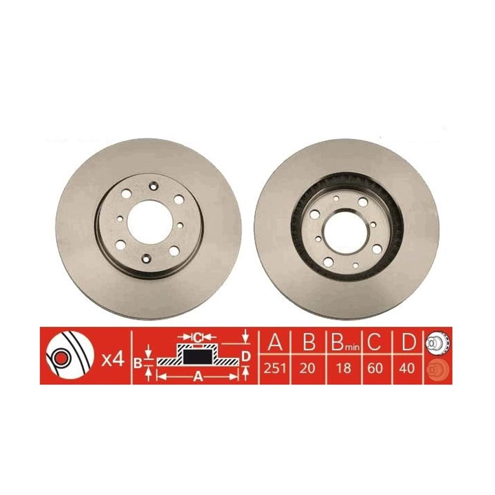 Suzuki Splahs 2008-2012 Ön Fren Diski Aynası Takım